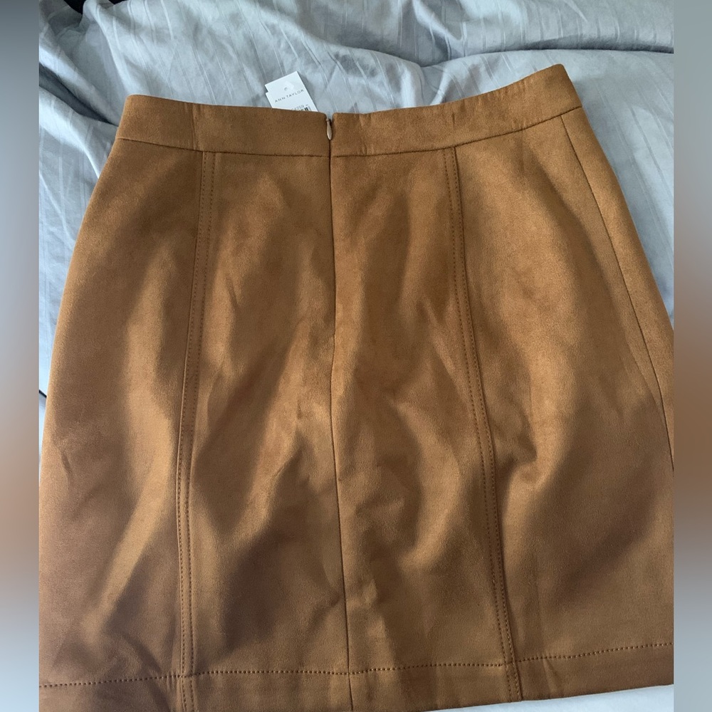 Ann Taylor Faux Suede Mini Skirt